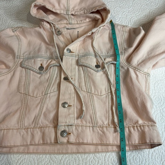 Ganni Pink Jean Jacket as seen in Emily in Paris - Picture 12 of 16